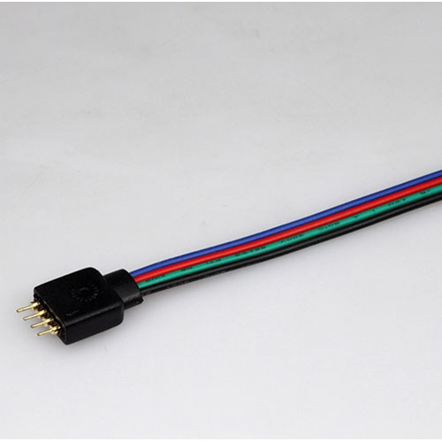 RGB LED strip connector(4-Pin Rgb Led Strips Connect Cable)